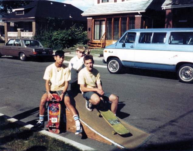 Hal Wong (left) and friends, circa 1987. Photo courtesy of him.