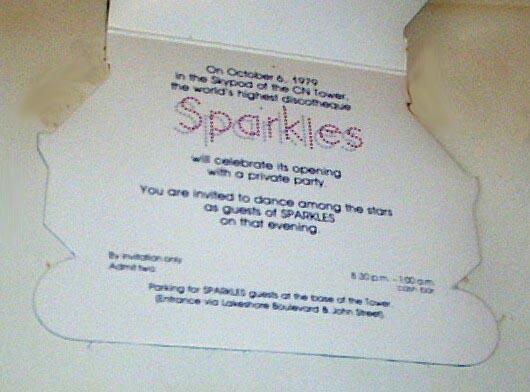 Sparkles opening invite. Courtesy of Linda Keele.