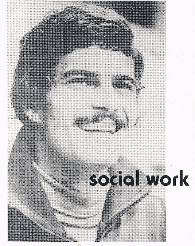 Early Social Work flyer (front). Courtesy of Dan Snaith.